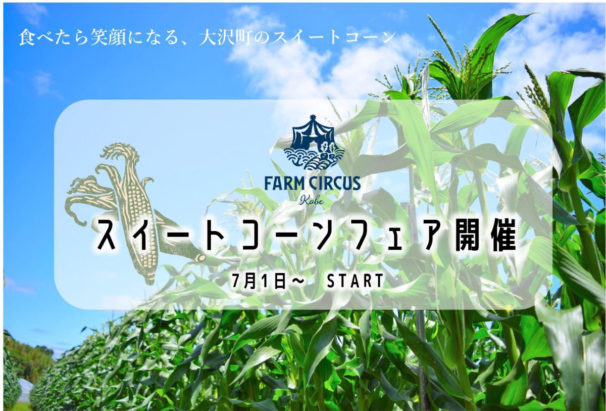 食べたら笑顔になる 大沢町のスイートコーン 道の駅 神戸フルーツ フラワーパーク大沢